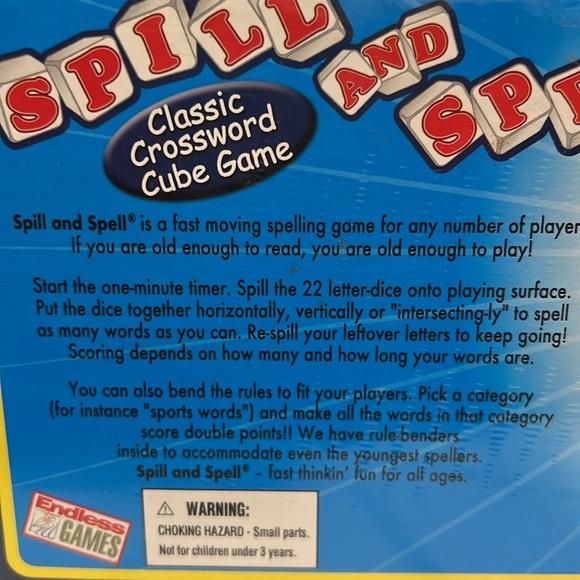 SPILL AND SPELL CROSSWORD CUBE CLASSIC GAME NEW!!! - Picture 6 of 6